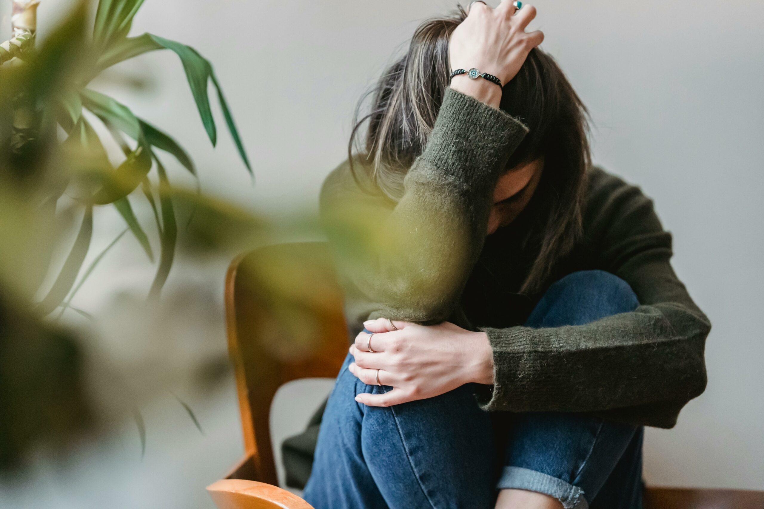 Anxious person
