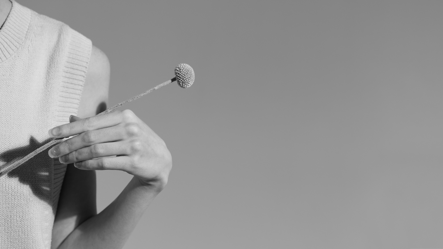 girl holding a flower